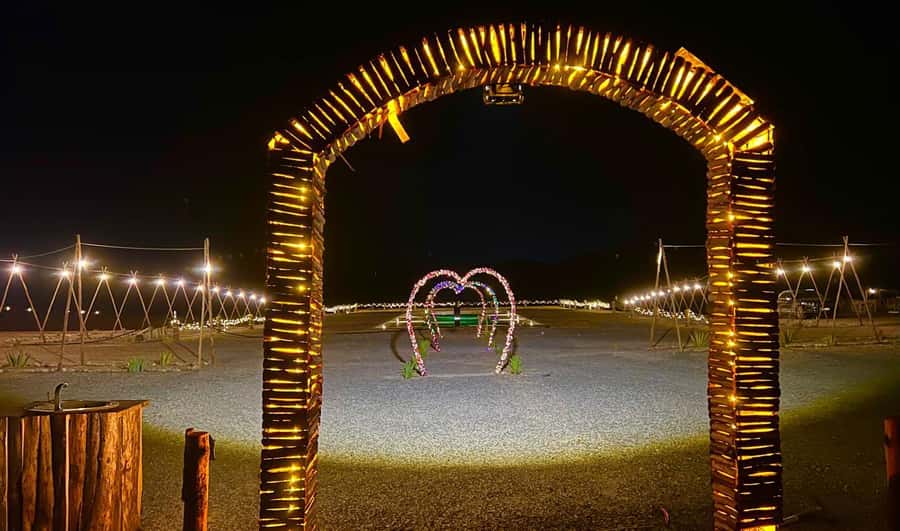 Marrakech: Agafay Desert Camel Ride, Dinner, Fire Show - Dinner under the stars: tagine, couscous, and khobz