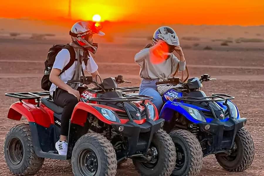 Marrakech: Agafay Desert: Camel ride Quad Bike, Dinner show - Berber music, dancing, and the fire finale