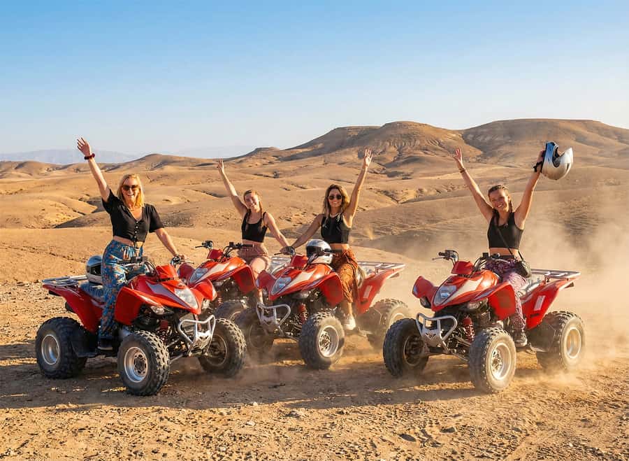 Marrakech: Agafay Desert: Camel ride Quad Bike, Dinner show - Hotel pickup and the ride from Marrakech