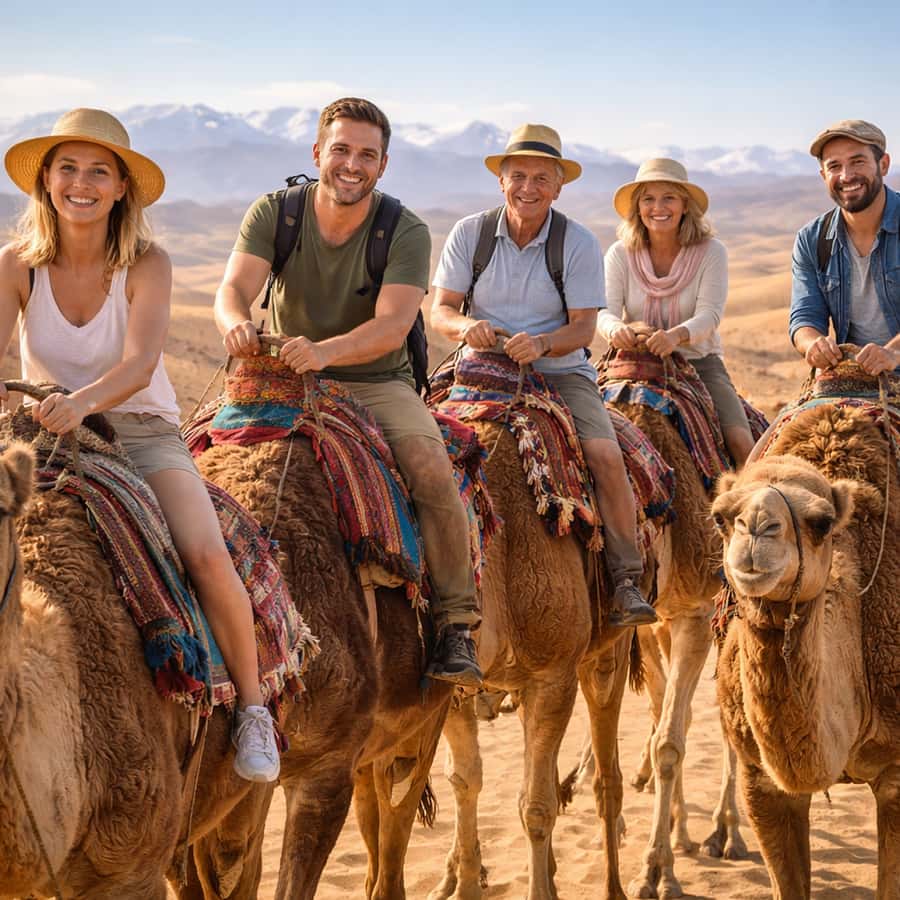 Marrakech: Agafay Desert Camel Ride & Quad with Dinner Show - A first taste of the desert on camelback