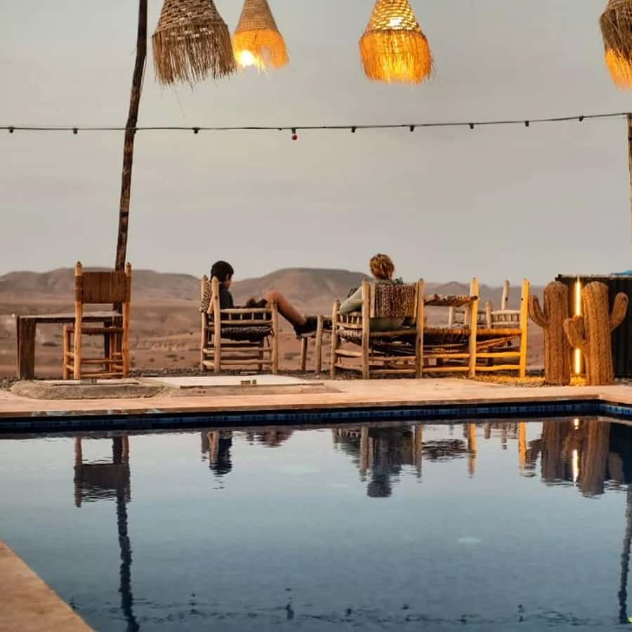 Marrakech: Agafay Desert Camel Ride & Quad with Dinner Show - Tea, Moroccan food, and Berber music after dark