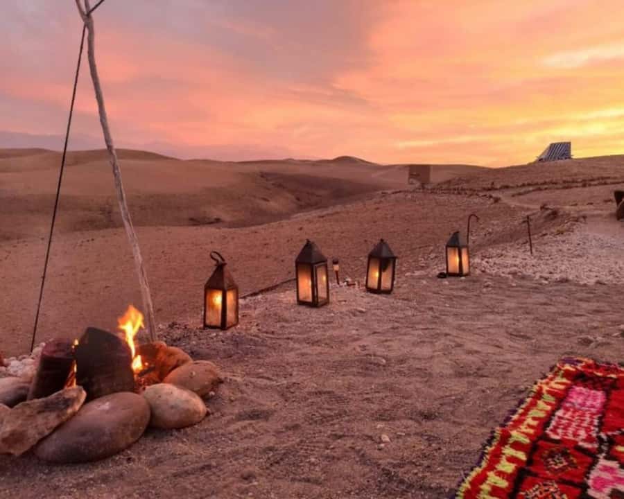 Marrakech: Agafay Desert Camel Rides, Dinner and Fire Show - How much value do you get for $33?