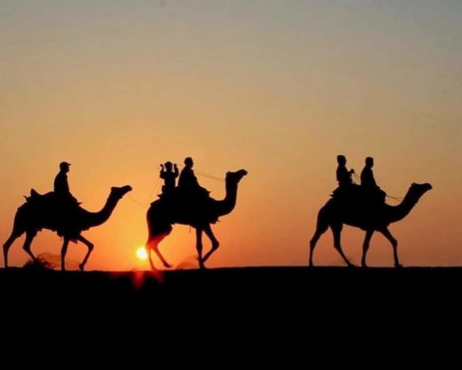 Marrakech: Agafay Desert Camel Rides, Dinner and Fire Show - Leaving Marrakech by minibus