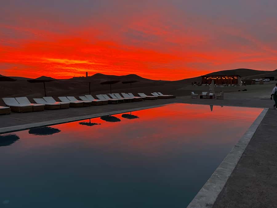 Marrakech: Agafay Desert Dinner, Camel Ride, and Music Show - Camel riding at sunset