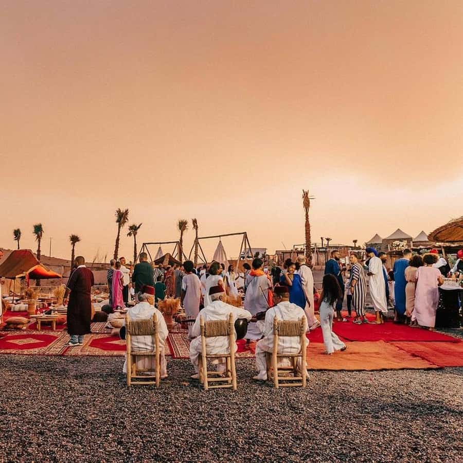 Marrakech: Agafay Desert Dinner Show with Sunset Camel Ride - Leaving Marrakech at 4 pm