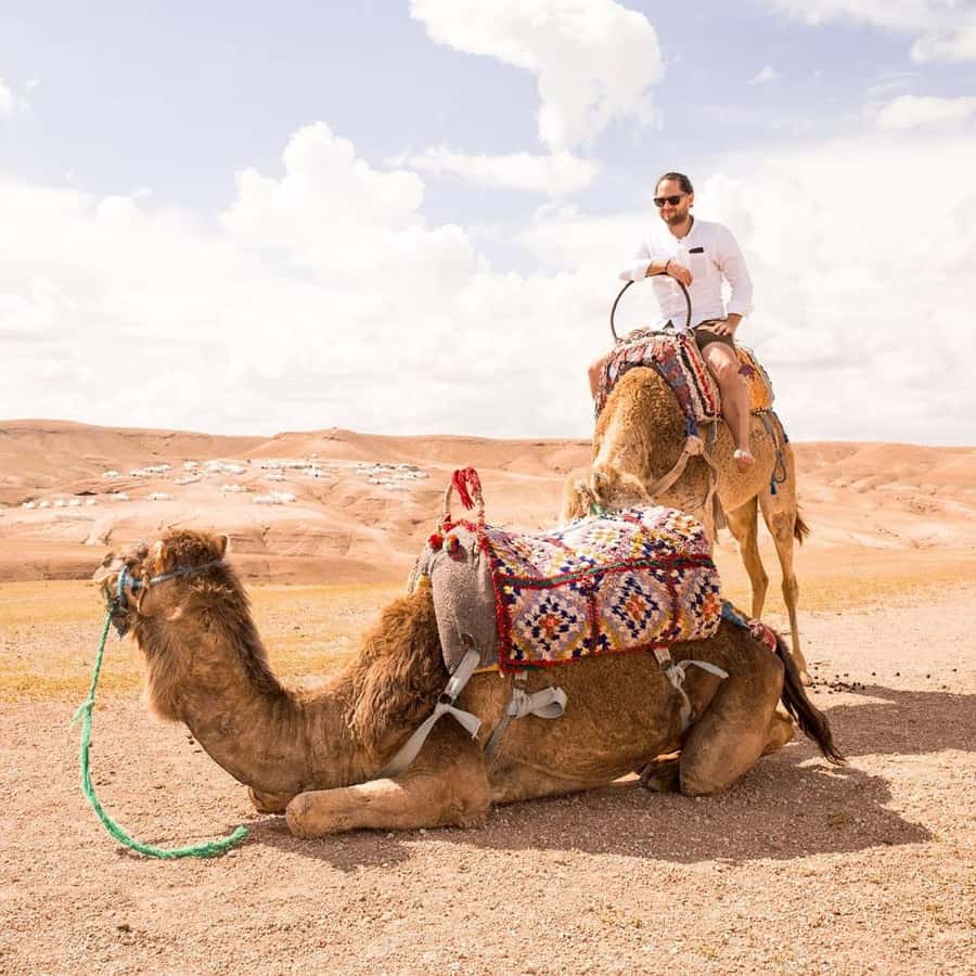 Marrakech: Agafay Desert Dinner with Music and Fire Show - Catching the Agafay sunset