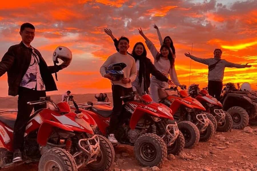 Marrakech: Agafay Desert Dinner with Quad Bike & Live Show - One hour on a shared Agafay quad