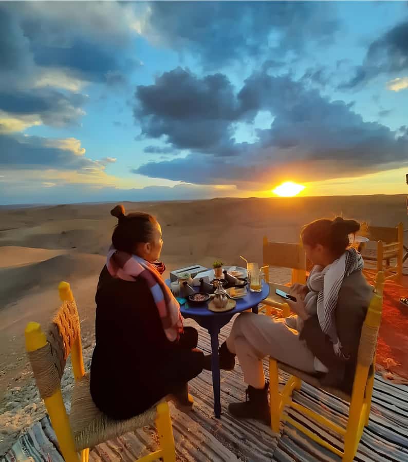 Marrakech: Agafay Desert Quad Biking, Camel Ride Fire Show - Guide service and the human side of the day