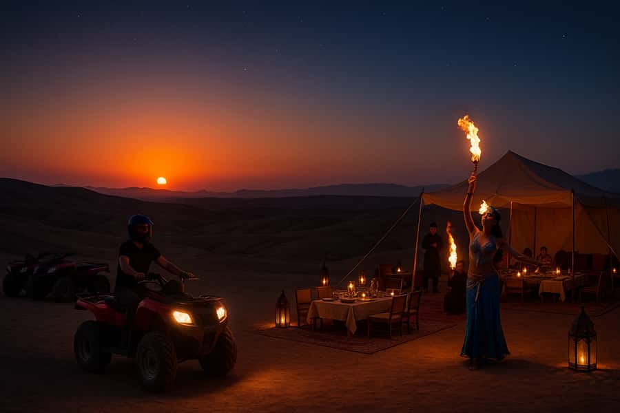 Marrakech: Agafay Desert Quad Biking with Dinner & Show - Key points to know before booking
