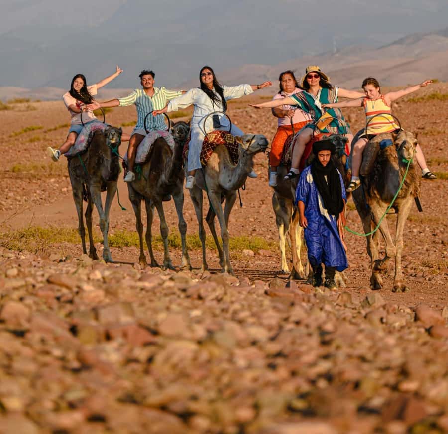 Marrakech: Agafay Desert Quad, Camel Ride & Dinner Show - The ride from Marrakech and the argan oil stop
