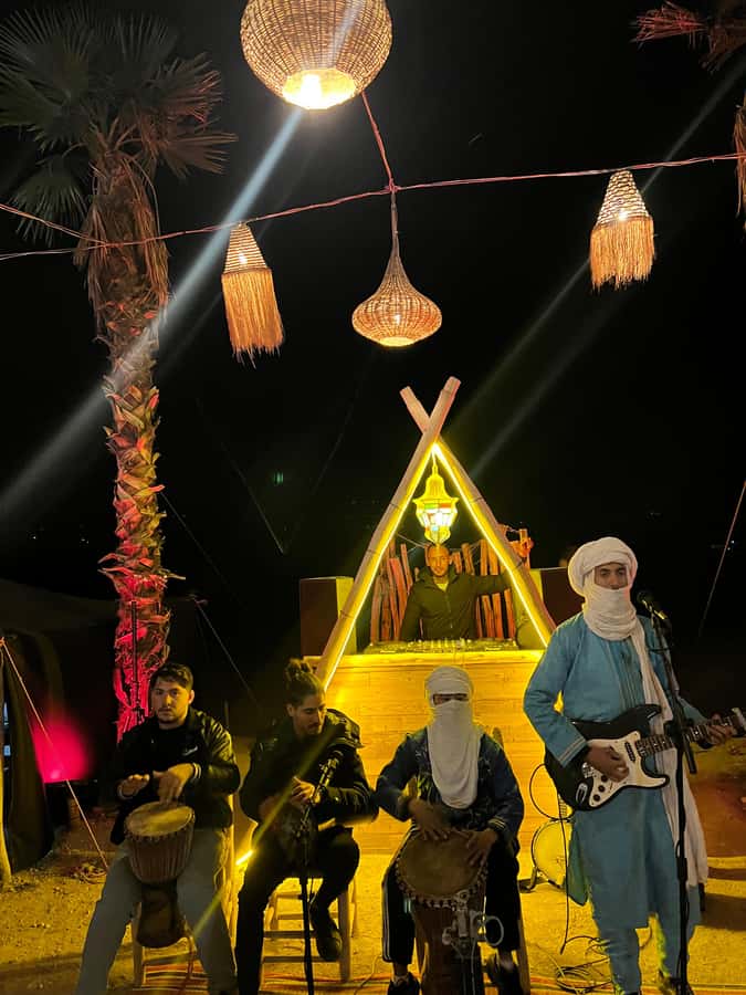 Marrakech: Agafay Desert Quad & Camel Rides, Dinner & Show - Berber music, dancing, and the fire show