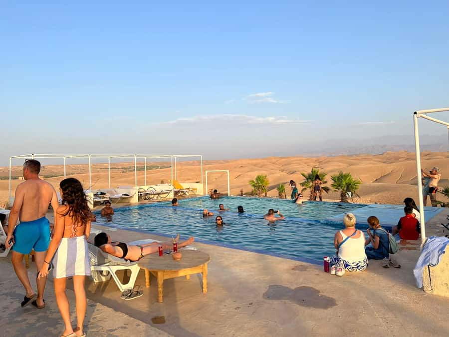 Marrakech: Agafay Desert Quad Camel Rides, Pool, Dinner Show - Tea and traditional products at a women’s cooperative