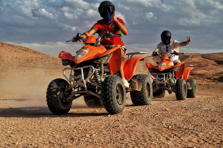 Marrakech: Agafay Desert Quad & Camel Rides with Dinner Show - Pickup from six Marrakech meeting points