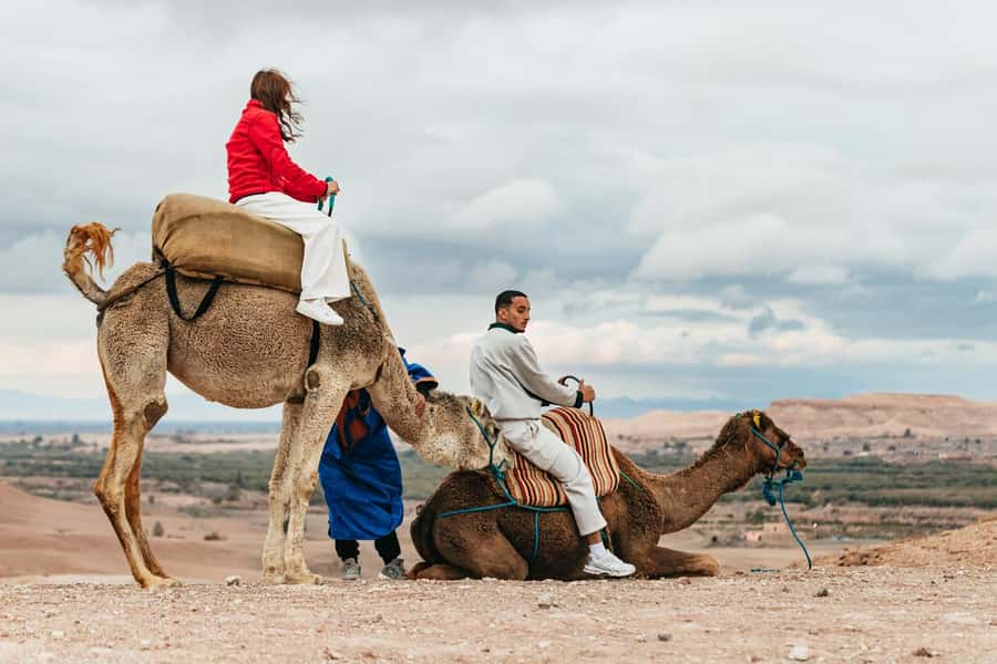 Marrakech: Agafay Desert Retreat, Tent, Dinner, Show & Pool - Camel rides and quad biking at sunset