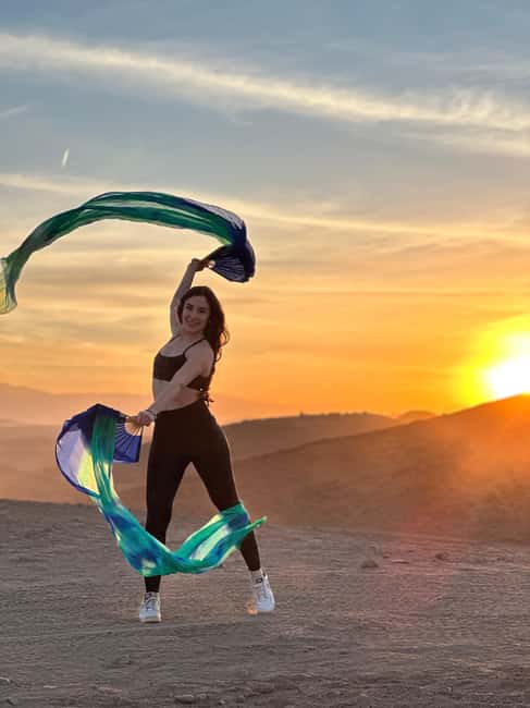 Marrakech: Agafay Desert Sunset, Camel Ride, Dinner and Show - The camel ride at sunset