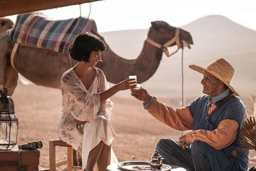 Marrakech : Agafay Desert Sunset Camel Ride & Luxury Dinner - Mint tea and a quick introduction to the camp
