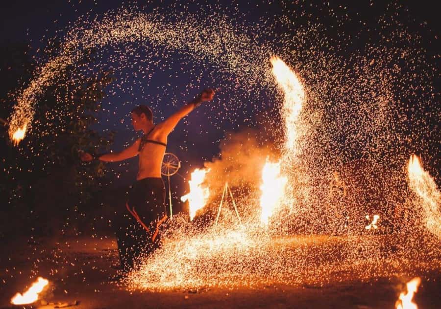 Marrakech: Agafay Dinner Show with Quad/Camel Ride and Pool - A desert pool before sunset
