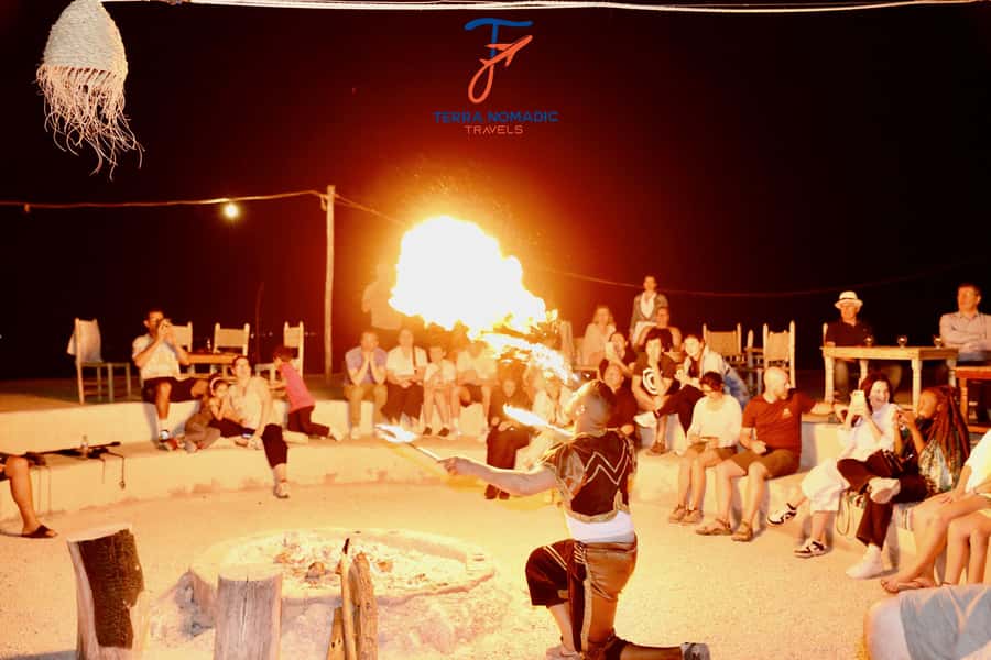 Marrakech: Agafay Dinner Show with Quad/Camel Ride and Pool - Sunset over Agafay’s rocky scenery
