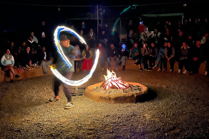 Marrakech: Agafay Quad Tour with Camel Ride, Dinner & Show - Moroccan dinner beneath the night sky
