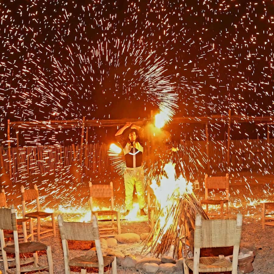 Marrakech: Camel Ride & Sunset Dinner with Fire Show - The guides are a major part of the value