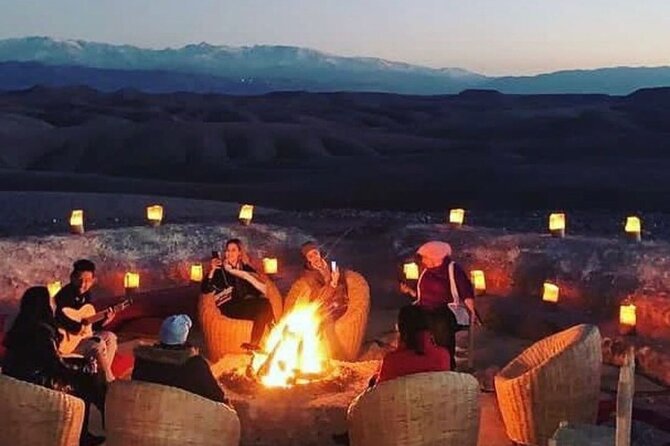 Marrakech: Camels & Quads on Sunset and Luxury Dinner with Show - Camel riding at sunset