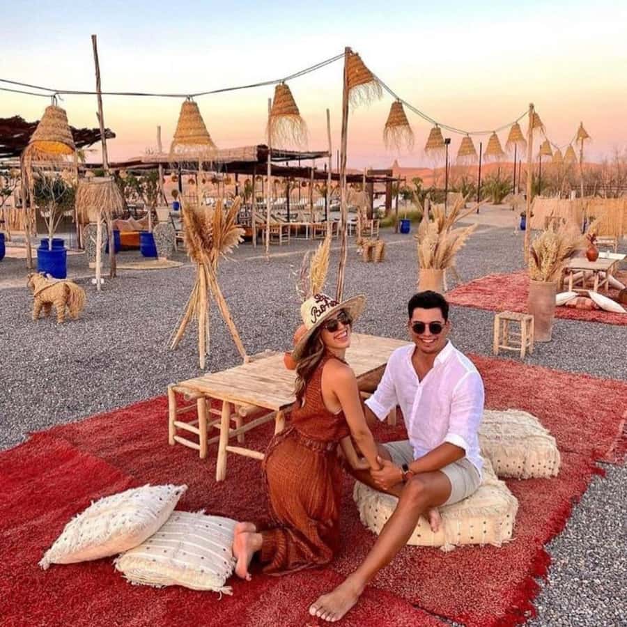 Marrakech: Dinner in Agfay Desert, Camel Ride & Fire Show - Campfire time and stargazing
