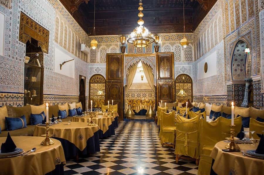 Marrakech: Dinner Show at Dar Essalam Restaurant - The restaurant’s rooms and Moroccan design