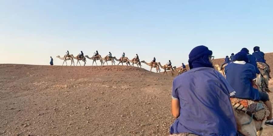 Marrakech: Quad Bike and Camel, Dinner Show in Agafay Desert - A short camel ride at golden hour