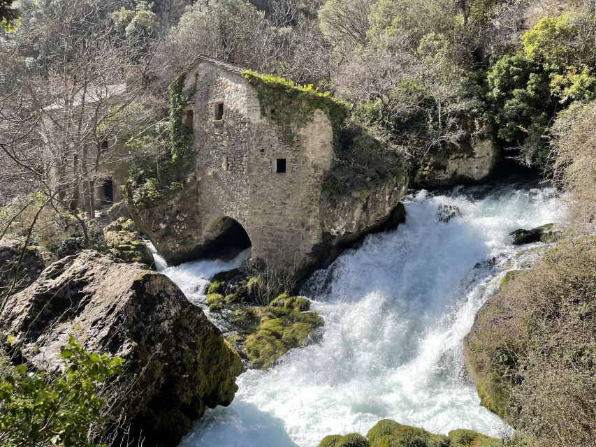 Montpellier: Visit Cirque of Navacelle and its medieval mill - The Foux de la Vis mill and waterfall walk