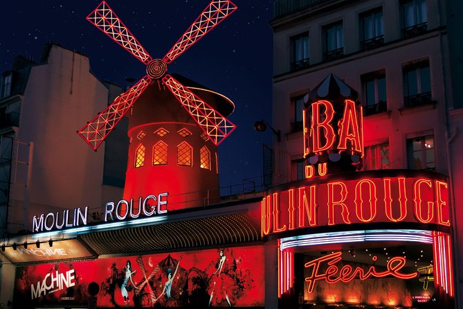 Moulin Rouge Dinner Show with Champagne and Drop Off - Dinner at a shared table
