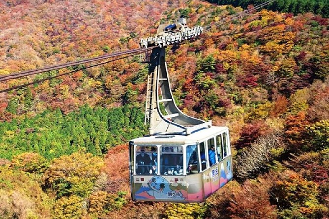 Mt Fuji & Hakone Cruise, Drum Show Bus 1 Day from Tokyo - Riding the Mt. Komagatake Ropeway