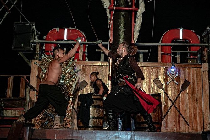 Night Pirate Show in Cancun aboard a Pirate Ship Lobster Dinner - What the high praise gets right