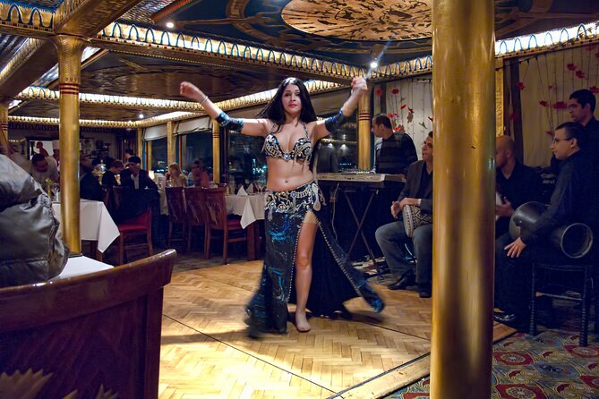 Nile Dinner Cruise in Cairo with Belly Dancing and Hotel Transfer - Belly dancing, Arabic music, and the first show