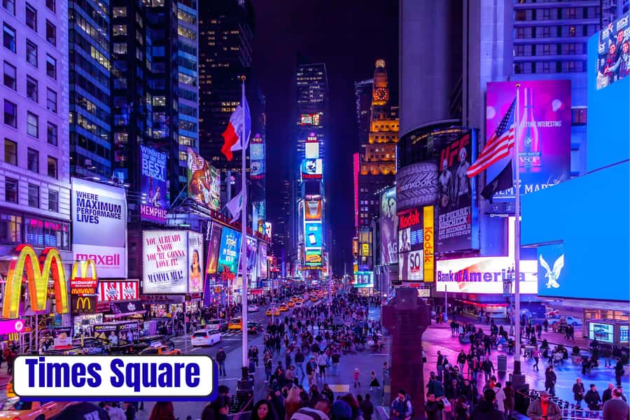 NYC : Big Apple City Lights & Broadway Express Tour 40 Mins - Broadway Theaters From a Street-Level Seat