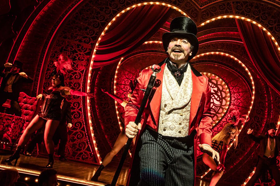 NYC: Moulin Rouge! the Musical on Broadway - Can-can dancers and theatrical excess