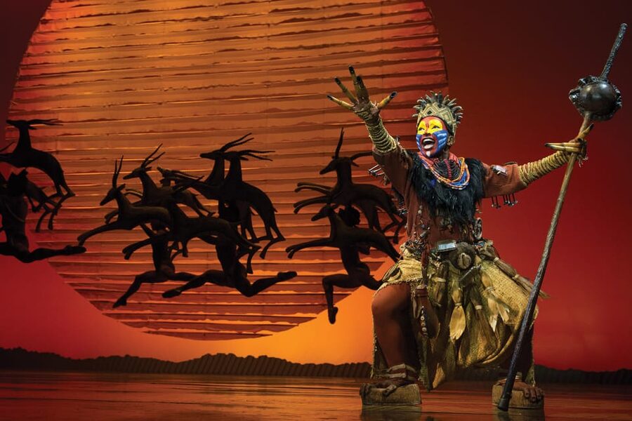 NYC: The Lion King on Broadway - The opening savanna scenes