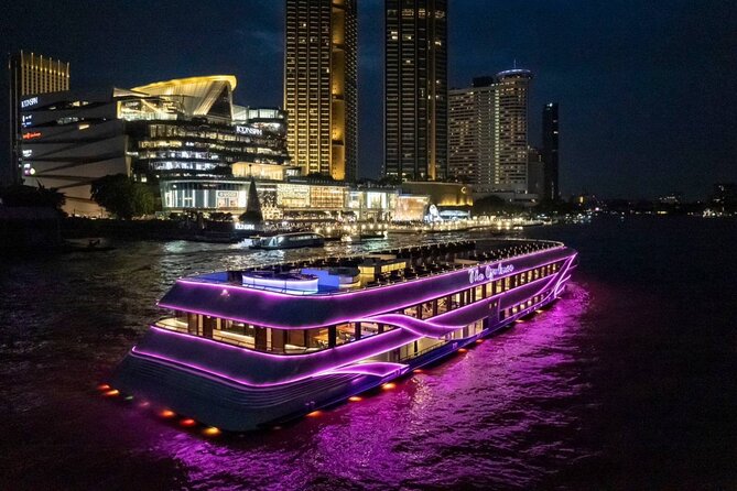 Opulence Buffet Dinner Cruise & Cultural Show - The boat, seating, and rooftop views