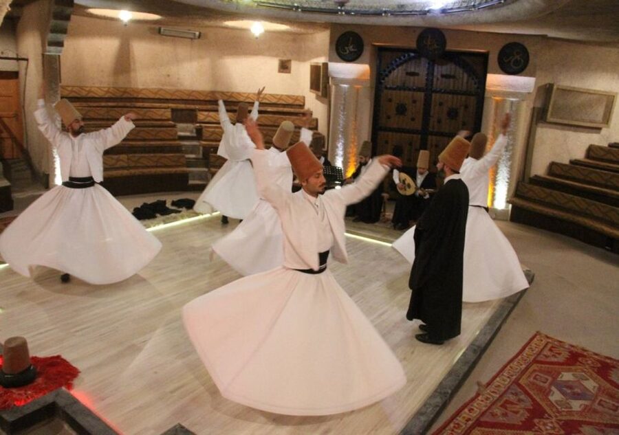 Pamukkale: Traditional Whirling Dervish Ceremony - Reading the white cloak and tall hat