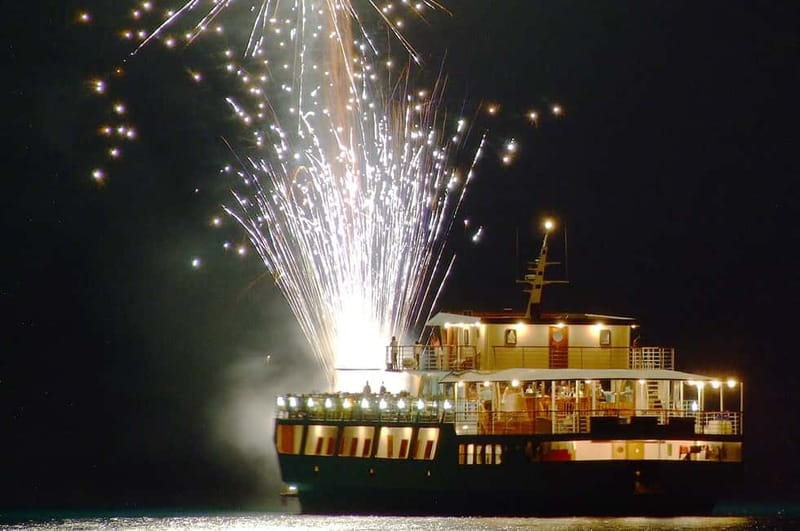 Paphos: Wave Dancer Fireworks, Buffet Dinner & Show Cruise - Wave Dancer Fireworks Cruise at a Glance