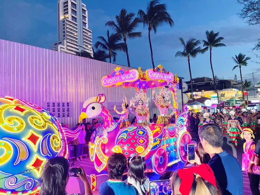 Phuket: Carnival Magic Experience Dinner with Show - The Kingdom Light path on the way out