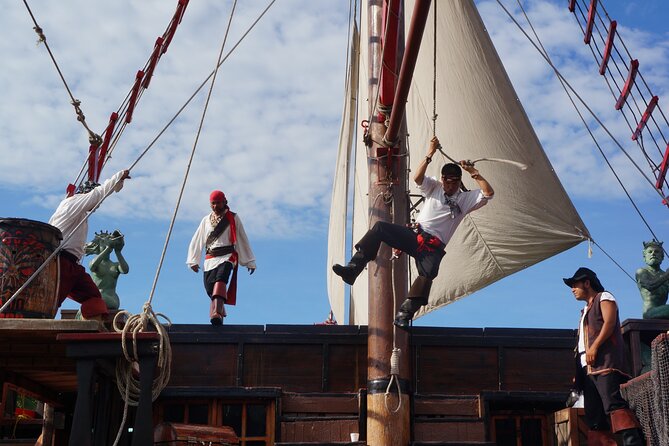 Pirate Ship Premium Dinner Cruise with Show - Fireworks make a strong finale