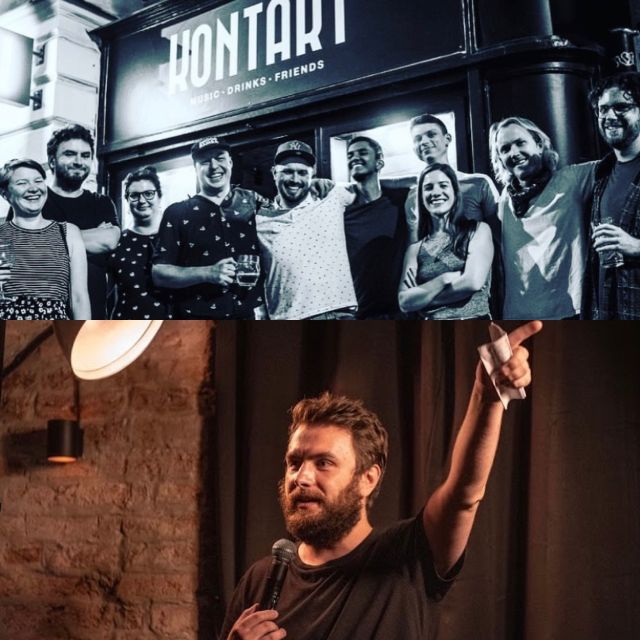 Prague: Thursday Night Stand Up Comedy In English - Arriving at the reserved table