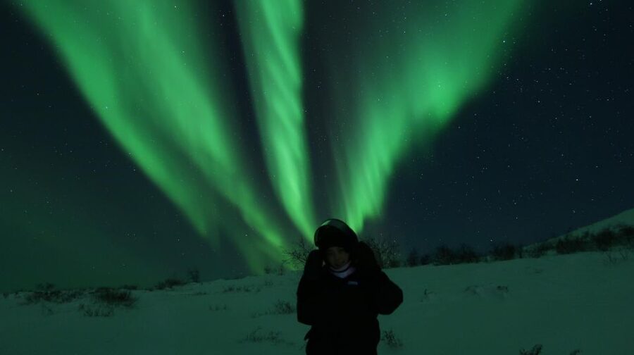 Premium Aurora Snowmobile Ride With Panoramic Views - The 360-degree view from the mountain