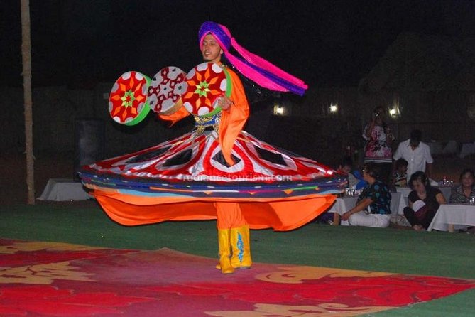 Premium Red dunes safari Camel Safari with bbq dinner live Show's - Tanoura, fire, and belly-dance performances