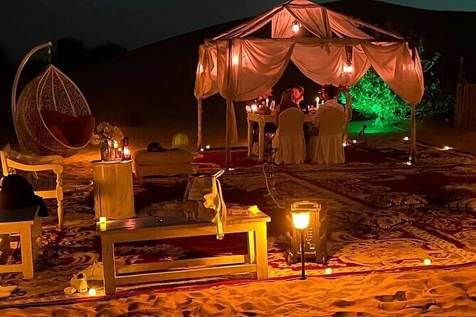 Private Dinner in the Heart of the Desert with Entertainment show - Leaving Dubai at 4 PM for Lahbab