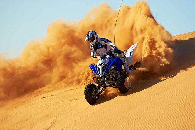 PRIVATE Dubai Desert Safari with BBQ Dinner and Shows - The dune-bashing ride