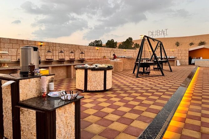 Private Premium Dubai Desert Safari with Camel Ride and Live Show - BBQ Dinner Under the Evening Sky