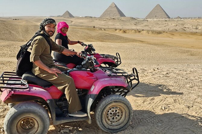 Quad Bike ATV ,Camel Ride ,Nile Dinner Cruise Belly dancer show - A desert ride with the pyramids in view