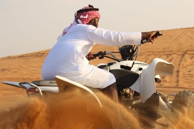Quad Bike Dubai Desert Safari with BBQ Dinner Sandboard and Show - Key points to know before booking