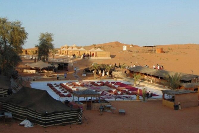 Ras Al Khaimah Desert Safari with Dune Bashing, Belly Dance and BBQ Dinner - Sunset gives the six-hour schedule its shape